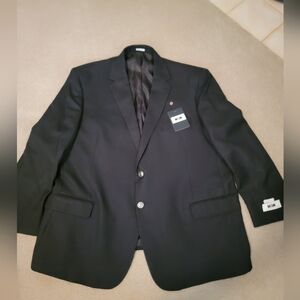 Joseph Abboud mens 50S black 100% wool Reda 2-button sport coat JACKET NEW W TAG